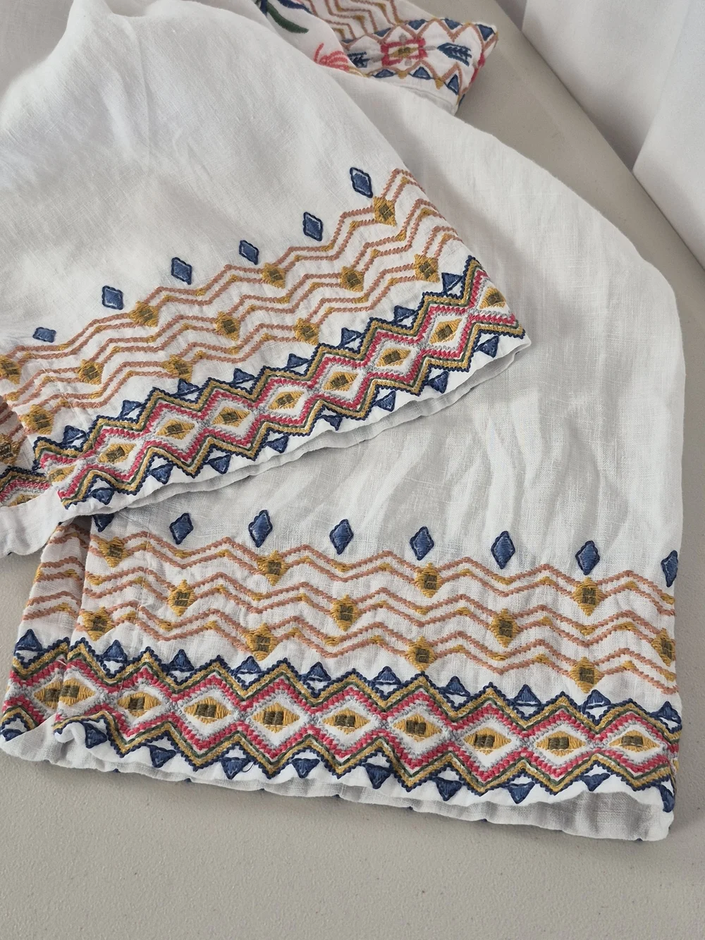 Johnny Was Watipaso Linen Open Front Kimono / Cardigan - Size L